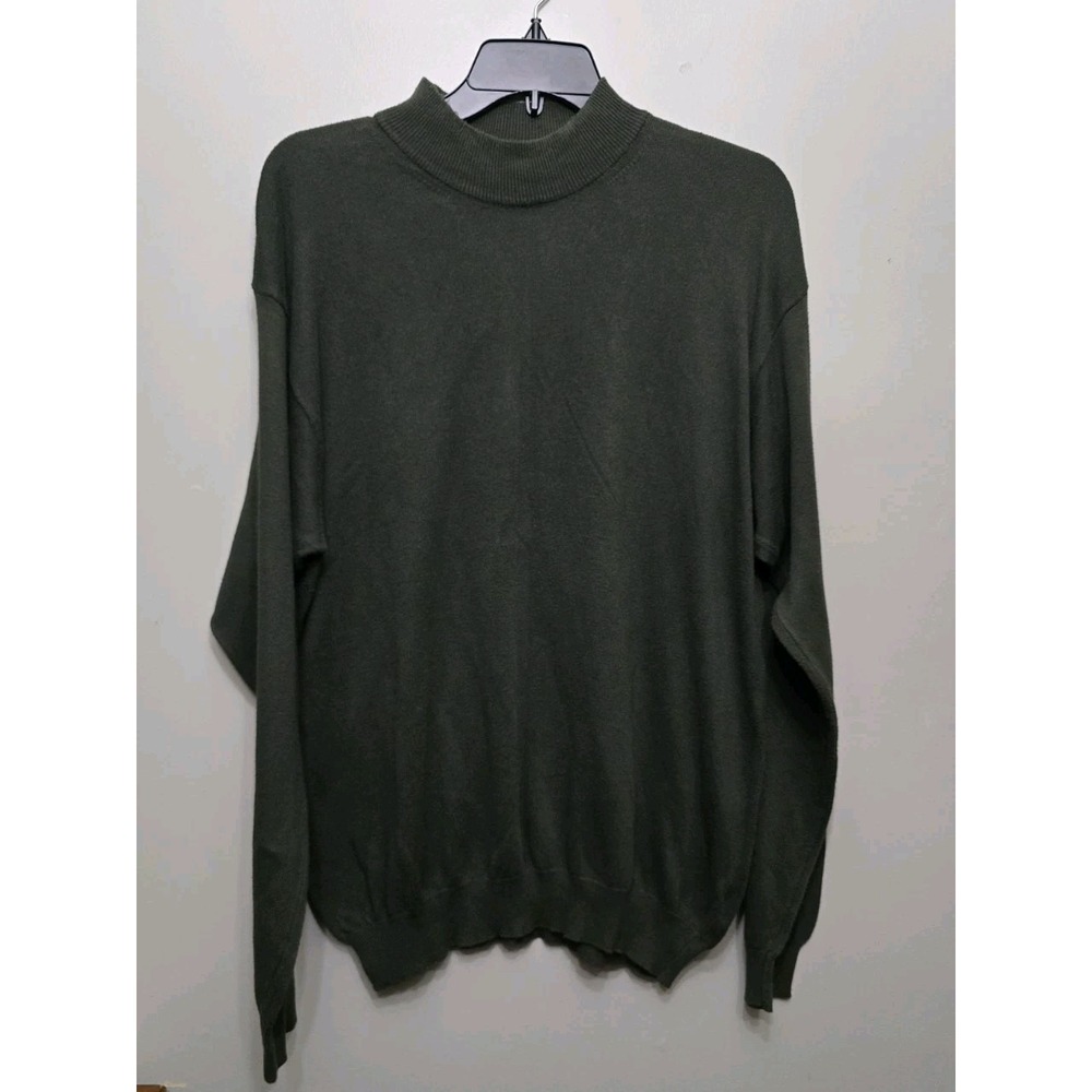 Stile di Vita Olive Green Preppy Italy Pullover Sweater Casual Wear Men's L